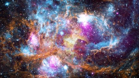 Starry background of deep outer space. Elements of this image furnished by NA 스톡 사진