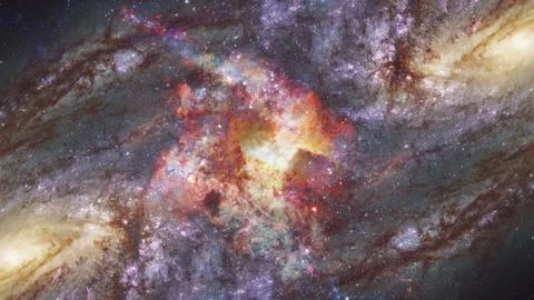 Starry background of deep outer space. Elements of this image furnished by NA 스톡 사진