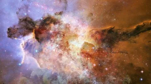 Starry background of deep outer space. Elements of this image furnished by NA 写真素材