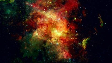 Starry background of deep outer space. Elements of this image furnished by NA 스톡 사진