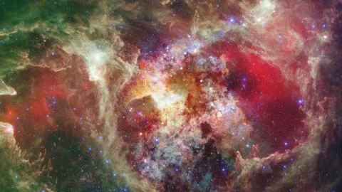 Starry background of deep outer space. Elements of this image furnished by NA 스톡 사진