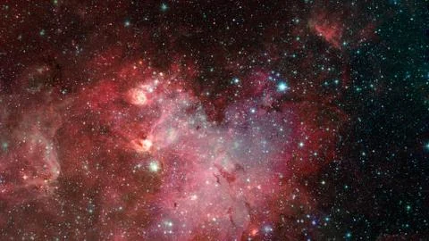 Starry background of deep outer space. Elements of this image furnished by NA Foto stock