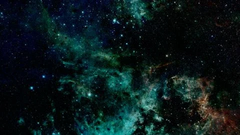 Starry background of deep outer space. Elements of this image furnished by NA Foto stock