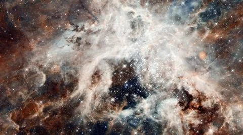Starry background of deep outer space. Elements of this image furnished by... Stock Photos