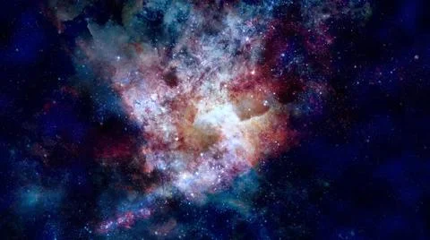 Starry background of deep outer space. Elements of this image furnished by... Stock Photos