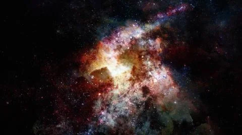 Starry background of deep outer space. Elements of this image furnished by... 스톡 사진