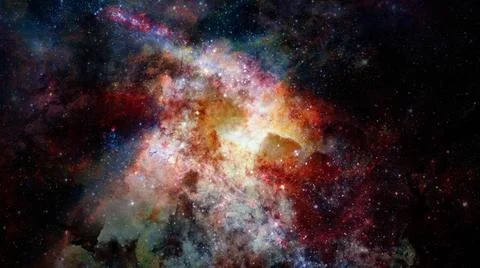 Starry background of deep outer space. Elements of this image furnished by... Stock Photos