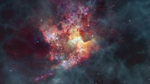 Starry background of deep outer space. Elements of this image furnished by... 스톡 사진