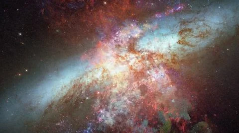 Starry background of deep outer space. Elements of this image furnished by... Stock Photos