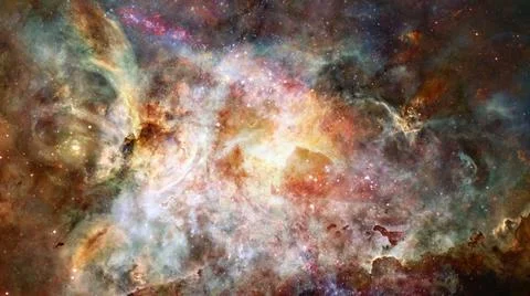 Starry background of deep outer space. Elements of this image furnished by... Stock Photos