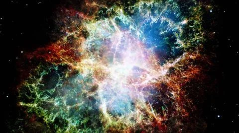 Starry background of deep outer space. Elements of this image furnished by... 스톡 사진