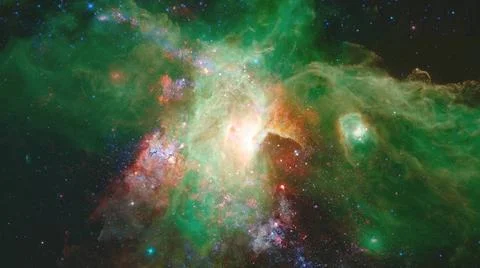 Starry background of deep outer space. Elements of this image furnished by... 스톡 사진