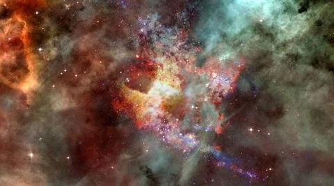 Starry background of deep outer space. Elements of this image furnished by... Stock Photos