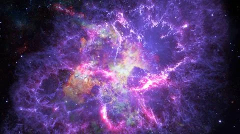 Starry background of deep outer space. Elements of this image furnished by... Stock Photos