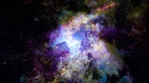 Starry background of deep outer space. Elements of this image furnished by... 스톡 사진