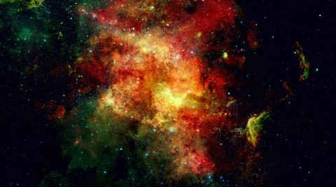 Starry background of deep outer space. Elements of this image furnished by... 스톡 사진