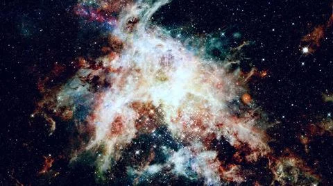 Starry background of deep outer space. Elements of this image furnished by... 스톡 사진