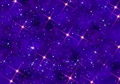 Starry background, space background with shining stars, starry night, magical Stock Illustration