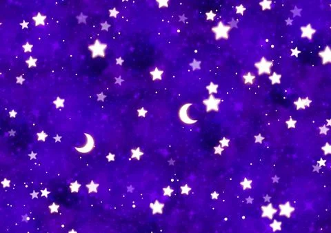 Starry background, space background with shining stars, starry night, magical Stock Illustration