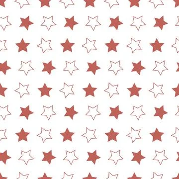 Starry background for wrapping paper, star seamless pattern Illustrazione stock