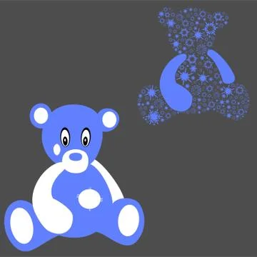 Starry bear Stock Illustration