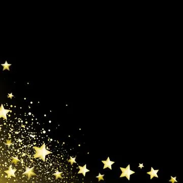 Starry black background Stock Illustration