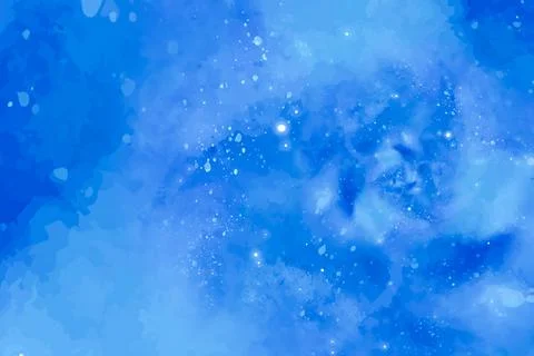 Starry blue background illustration with vortex design psychedelic shape Stock Photos