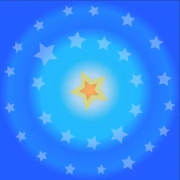 Starry blue background - vector illustration Stock Illustration