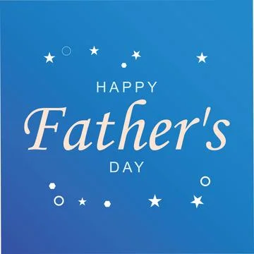 Starry Blue Gradient Father's Day Background Stockillustratie