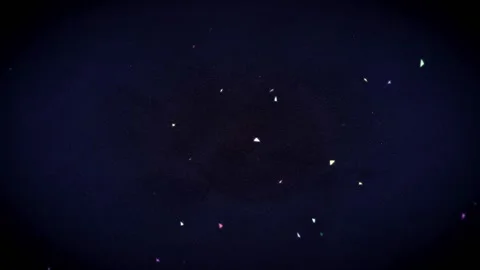 Starry Blue Sky With Fracturing Triangle Shapes Motion Background Vídeo Stock 143157297