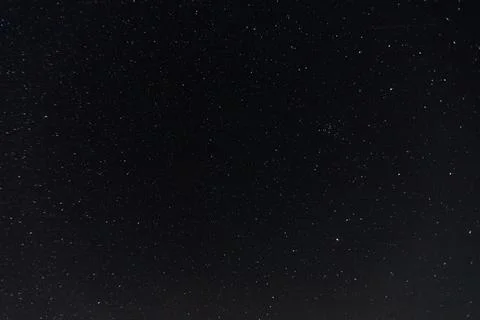 Starry dark sky in spring Stock Photos