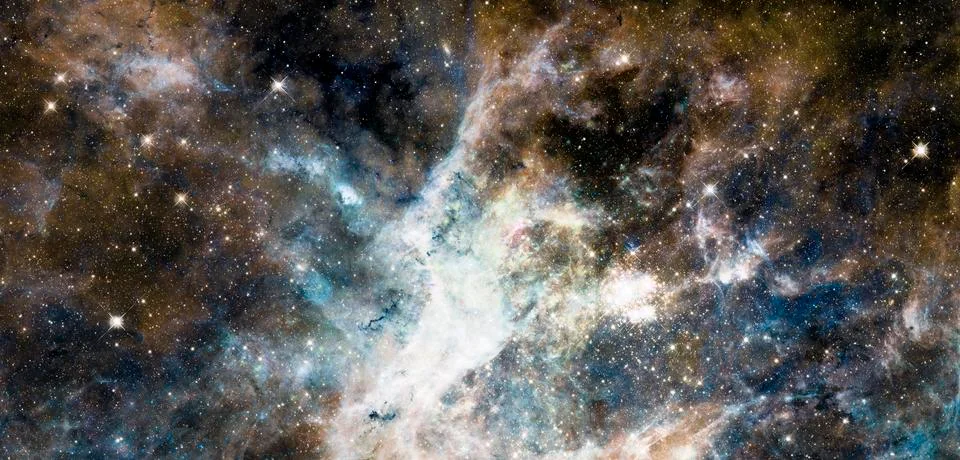 Starry deep outer space. Elements of this image furnished by NASA Stock Photos