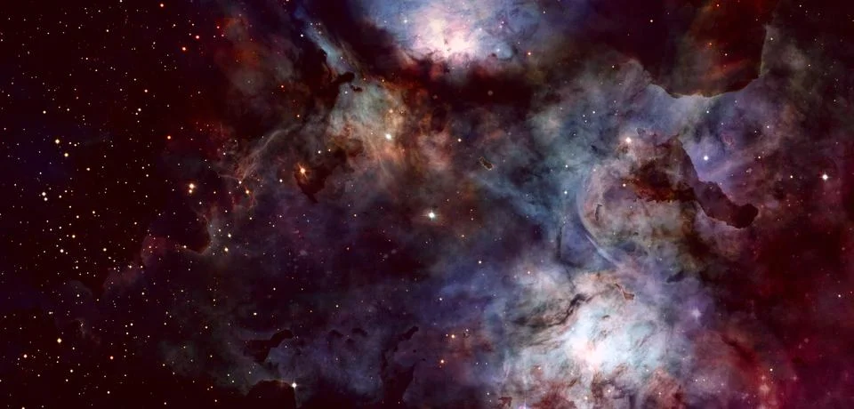 Starry deep outer space. Elements of this image furnished by NASA Stock Photos