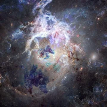 Starry deep outer space. Elements of this image furnished by NASA Stock Photos