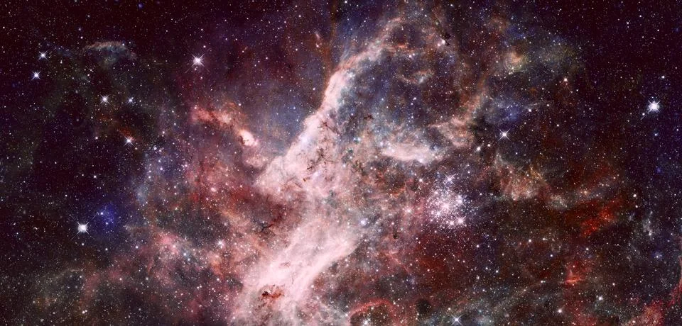 Starry deep outer space. Elements of this image furnished by NASA Stock Photos