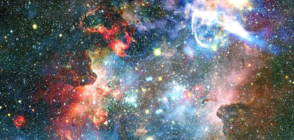 Starry deep outer space. Elements of this image furnished by NASA Stock Photos