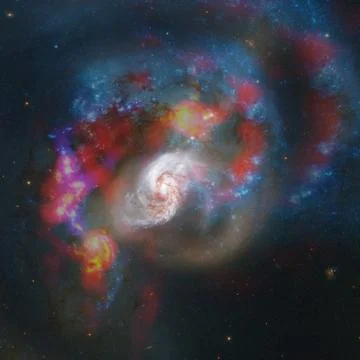 Starry deep outer space. Elements of this image furnished by NASA Stock Photos