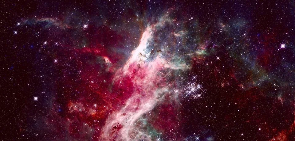 Starry deep outer space. Elements of this image furnished by NASA Stock Photos