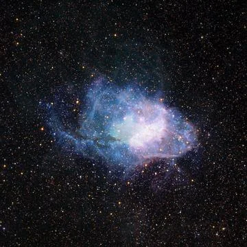 Starry deep outer space. Elements of this image furnished by NASA Starry d... Foto stock
