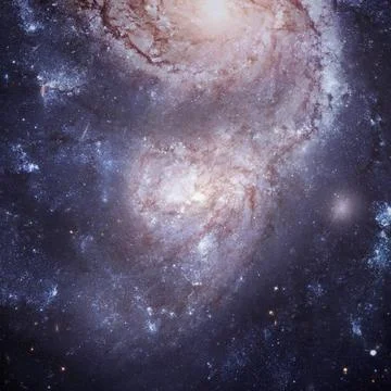 Starry deep outer space. Elements of this image furnished by NASA Starry d... Foto stock