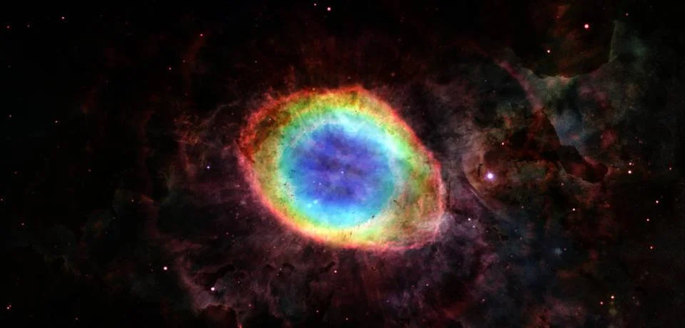 Starry deep outer space. Elements of this image furnished by NASA Starry d... Foto stock