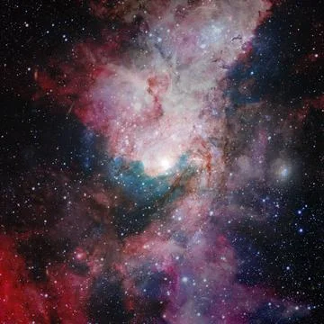 Starry deep outer space. Elements of this image furnished by NASA Starry d... Foto stock