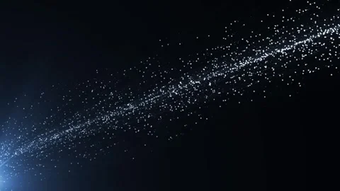 Starry deep space background with scattered glowing particles forming a dista 库存影片 331513621