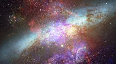 Starry deep space - nebula and galaxy. Elements of this image furnished by... Stock Photos