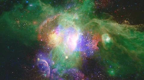 Starry deep space - nebula and galaxy. Elements of this image furnished by... Foto stock