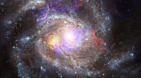 Starry deep space - nebula and galaxy. Elements of this image furnished by... 스톡 사진