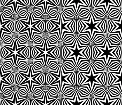 Starry elements seamless patterns Stock Illustration