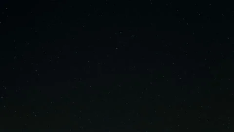Starry field rotation motion on deep night sky,universe outer space science Stock Footage 196893138