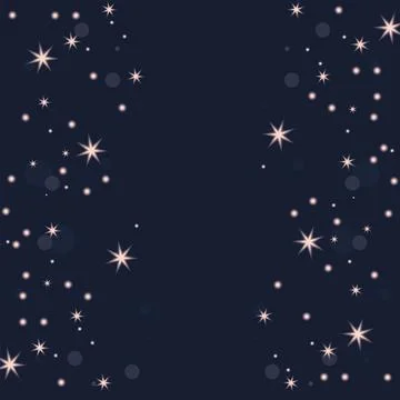Starry frame glimmer style Stock Illustration