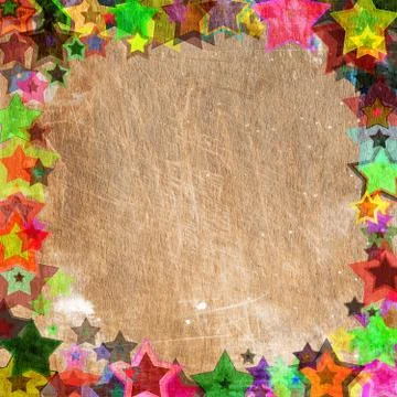 Starry frame grunge Stock Photos